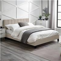 Julian Bowen Rosa Double Fabric Bed Frame - Cream