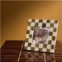 "Habitat Checkered Resin Picture Frame - 5x5"""