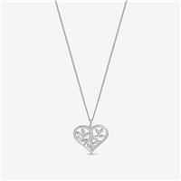 Inicio Silver Plated Tree of Love Pendant Necklace