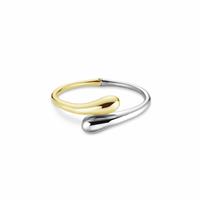 Rosefield Gold & Rhodium Plated Dome Contraries Bangle