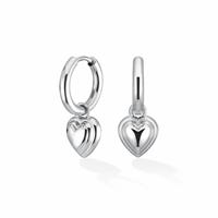Rosefield Silver Plated Heart Pendent Earring