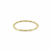 Rosefield Gold Plated Bamboo Design Bangle