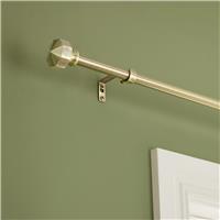 Argos Home Extendable Metal Octagon Brass Curtain Pole - 120 - 210cm