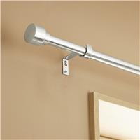 Argos Home Extendable Metal Stud Stainless Steel Curtain Pole - 165 - 300cm