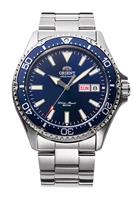 Orient Mako III Kamasu Mens Blue Dial Steel Watch