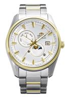 Orient Stretto Sun & Moon Mens Steel Bracelet Watch