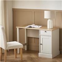 Argos Home Winchester 1 Drawer Office Desk - Cream