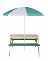 Chad Valley Sand and Water Picnic Table With Parasol