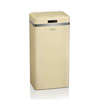 Swan 45L Retro Square Sensor Bin - Cream