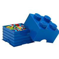 LEGO Storage Brick 4 Knobs - Blue