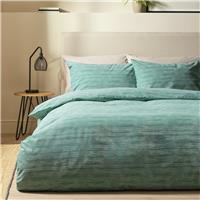 Argos Home Stockholm Stripe Teal Bedding Set - King size