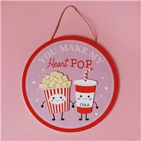 Widdop Love Is Sweet Hanging Popcorn Plaque