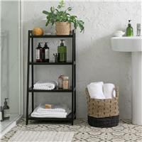 Argos Home 4 Tier Bathroom Storage Shelving Unit - Black