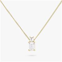 Revere 9ct Gold Plated Silver Two Stone Pendant Necklace