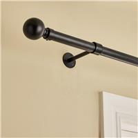 Argos Home Metal Matte Black Bay Curtain Pole - 400cm