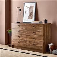 Argos Home Malibu 8 Drawer Chest - Walnut
