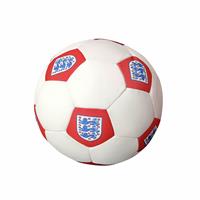 The FA England Football Shaped Cushion White - 20cm