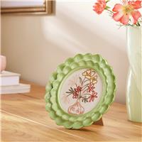 "Argos Home Scallop Green Resin Picture Frame - 4x4"""