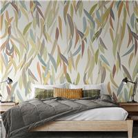 Origin Murals Willow Leave Natural Stone Wall Mural
