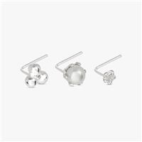Revere Sterling Silver Nose Stud - Set of 3