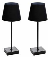Streetwize Garden Black Solar Table Lamp - Pack of 2