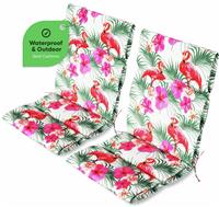 Streetwize Garden Flamingo Outdoor Seat Cushions - Pack of 2