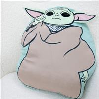 Mandalorian Friend Shaped Cushion - 40x36cm