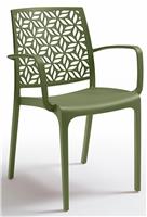 Bica Ninfa Contract Stacking Chair - Green