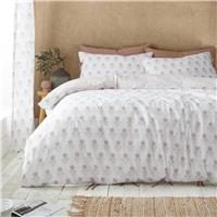 Pineapple Elephant Woodblock Floral Bedding Set - King size