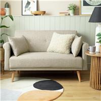 Argos Home Evie Fabric 2 Seater Sofa - Natural