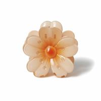 Flitzy Peach Flower Claw Clip