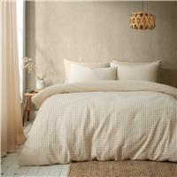 Pineapple Elephant Muscat Waffle Natural Bedding Set- Double