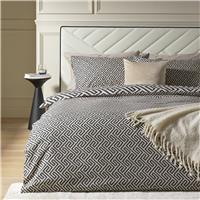Argos Home Greek Geo Black & White Bedding Set - Double
