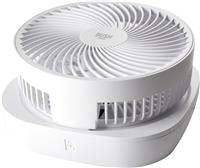 Bush Rechargeable and Foldable White Pedestal Fan - 8 Inch