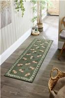 My Mat Home in Bloom Green Runner - 50x150cm