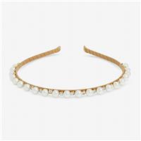 Jon Richard Gold Plated Pearl And Crystal Headband
