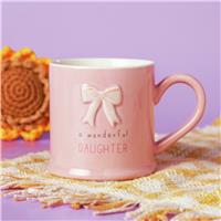 Widdop Love Life Pink Ceramic Mug - Daughter