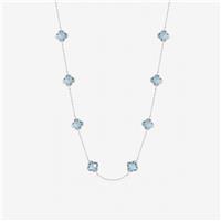 Inicio Sterling Silver Sapphire Clover Necklace