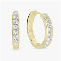 Revere Gold Plated Sterling Silver Round Hoop Earrings