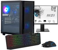 Stormforce AMD Ryzen5 8GB 500GB PC Desktop & 25in Monitor