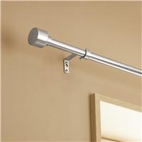 Argos Home Extendable Metal Stud Stainless Steel Curtain Pole - 120 - 210cm
