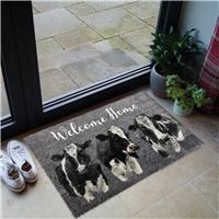 Bree Merryn Welcome Home Cow Grey Doormat - 50x75cm
