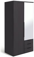 Argos Home Hallingford 2 Door 3 Drawer Wardrobe - Anthracite