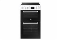Bush FDC50W 50cm Double Oven Electric Cooker - White