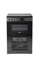 Bush FDC60B 60cm Double Oven Electric Cooker - Black