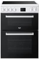 Bush FDC60W 60cm Double Oven Electric Cooker - White