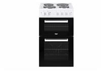 Bush FTSP50WEC 50cm Double Oven Electric Cooker - White