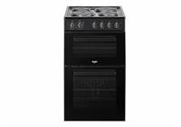 Bush FTSP50BEC 50cm Double Oven Electric Cooker - Black