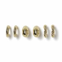 Freedom Gold Multi Style Medium Hoop Earrings - Pack of 3