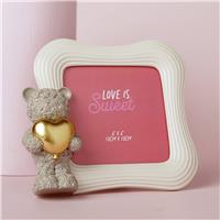 "Widdop Love Is Sweet Baby Bear 4"" x 4"" Resin Photo Frame"